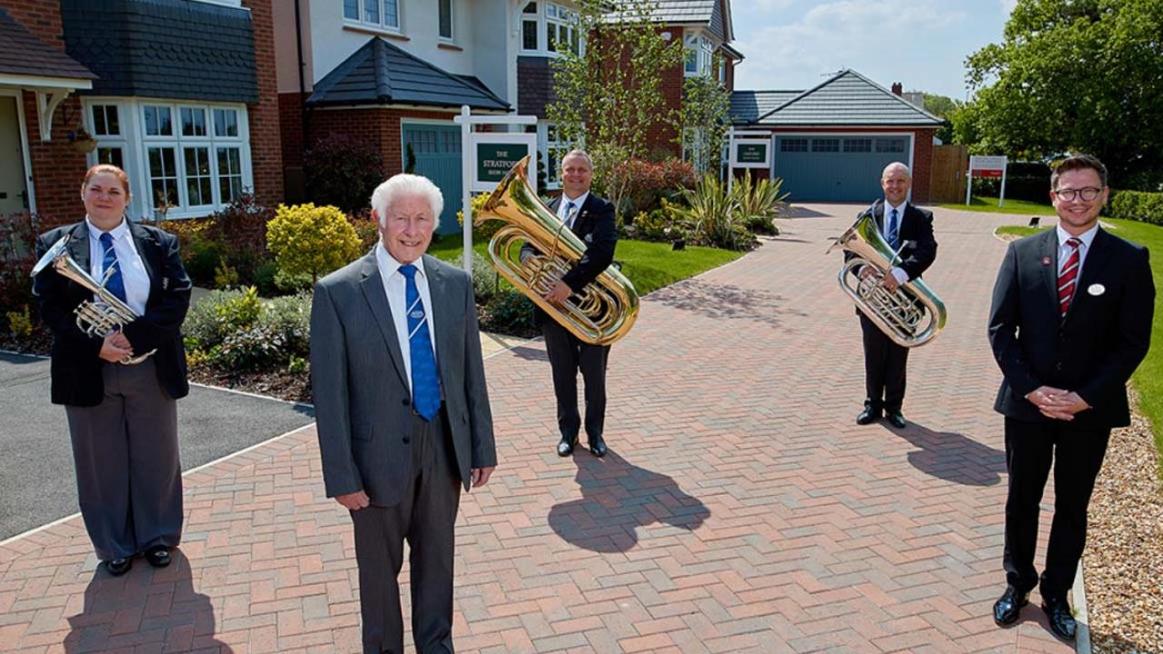 Redrow - News - Chorley Brass Band Donation