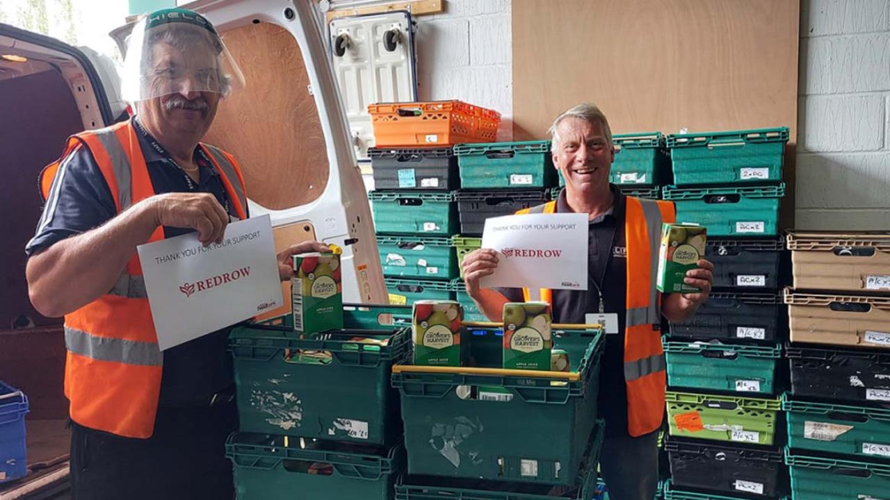 Redrow - News - Caddington Foodbank Donation
