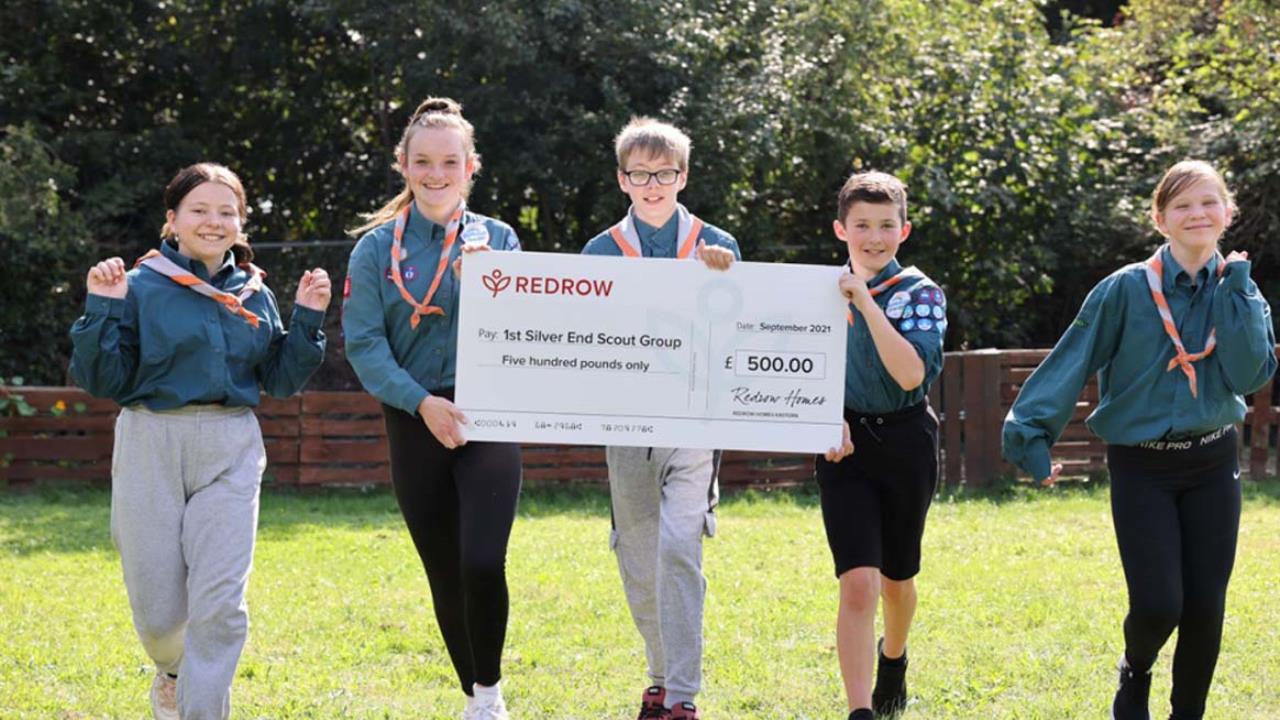 Redrow - News - Eastern - Silver End Scouts Sponsorship
