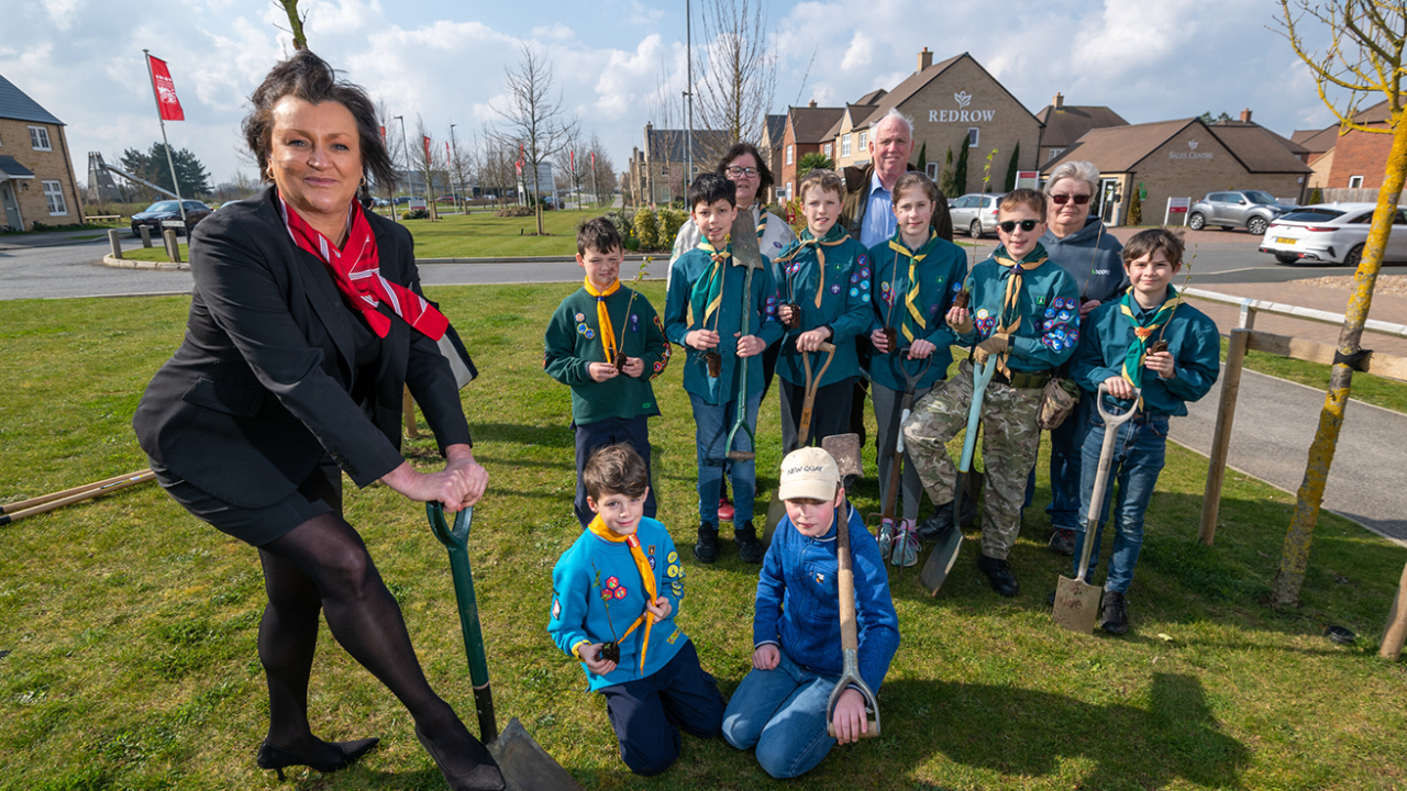 Redrow - News - South Midlands - Scouts Donation