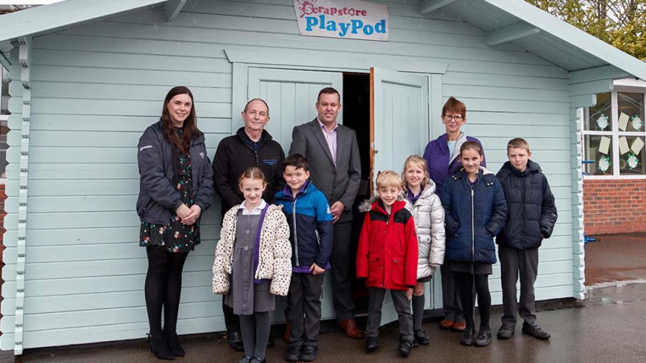 Redrow - News - North West - Ladbybrook Primary School - Playpod