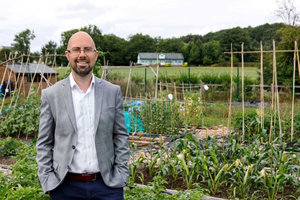 Redrows technical director David Faraday pictured at the Horsforth Vale allotments1