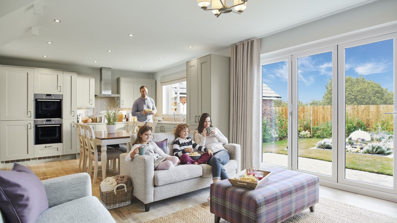 Redrow | Inspiration | Family in Open Plan Living