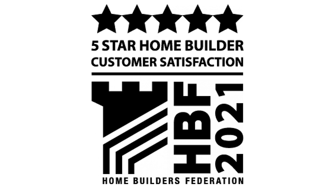 Redrow | Inspiration | HBF Star Rating 2021 Home Builders Federation Logo