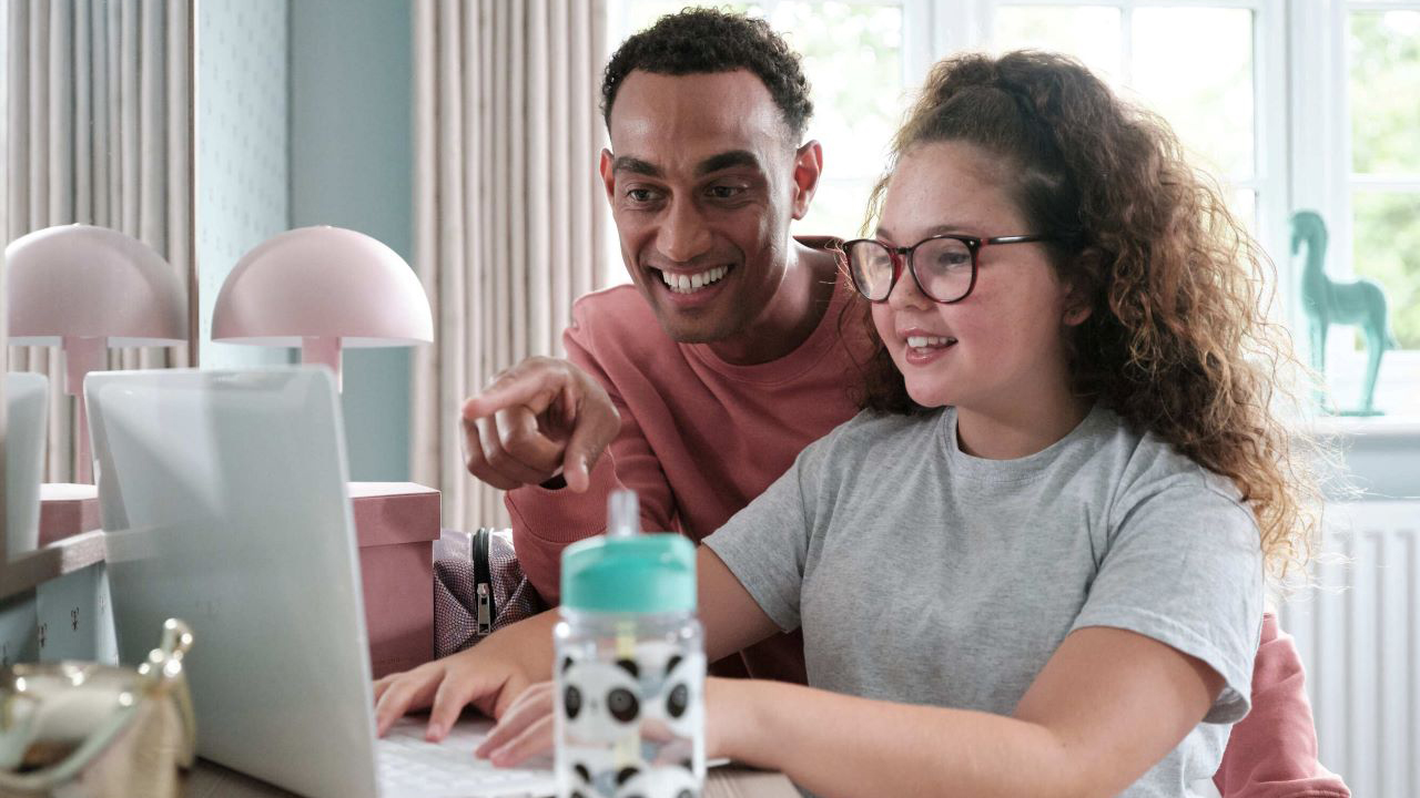 Redrow | Inspiration | Father helping daughter with homework