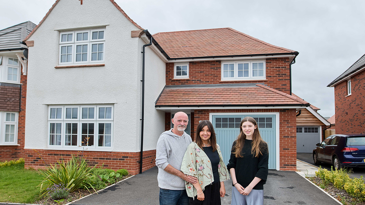 Redrow - Inspiration - Gerard and Christina Lahive with their daughter