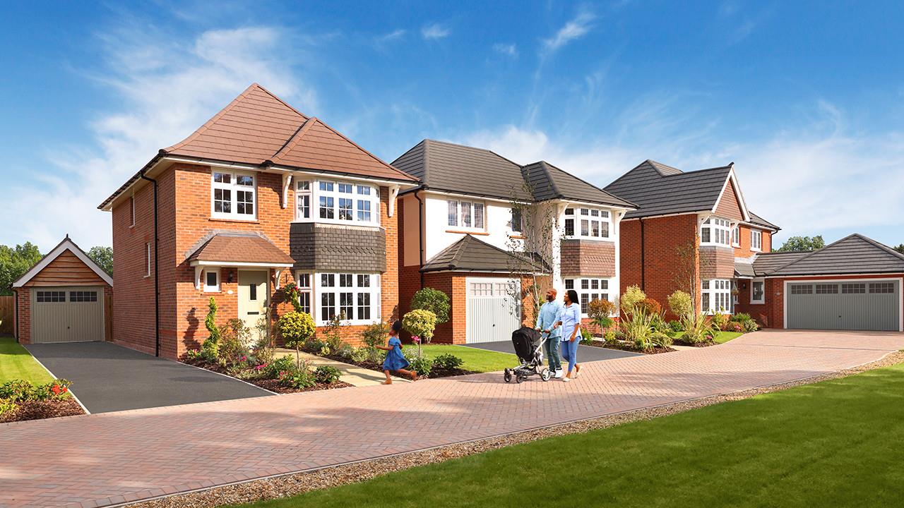 Redrow | Inspiration | Family outside Redrow homes