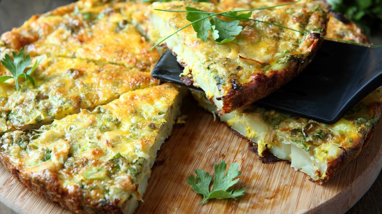 Redrow |  Inspiration | Wild Garlic Potatoe and Chorizo Frittata