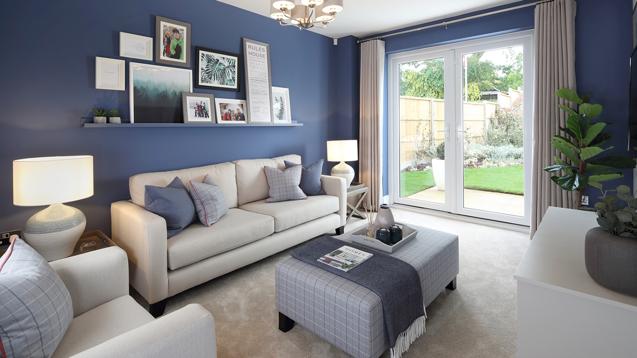 Redrow - Inspiration - Marlborough lounge with deep blue shade