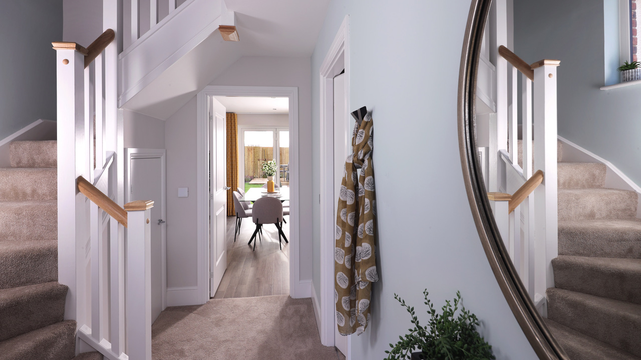 Redrow | Inspiration | Wooden Staircase in Hallway
