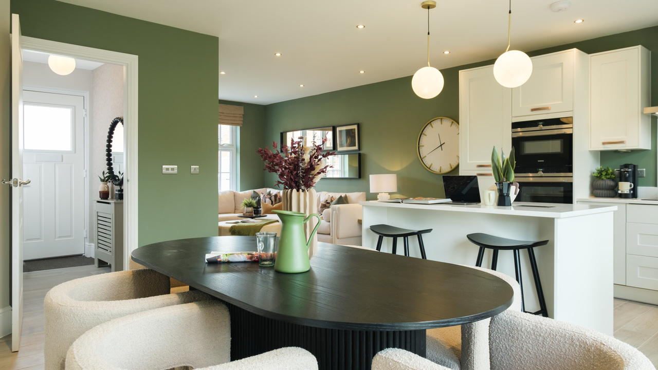 Redrow - Inspiration - A Redrow open plan kitchen dining area
