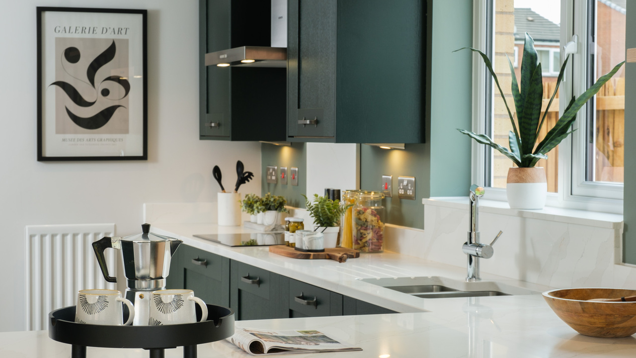 Redrow | Inspiration | A sink by a window in a Redrow kitchen
