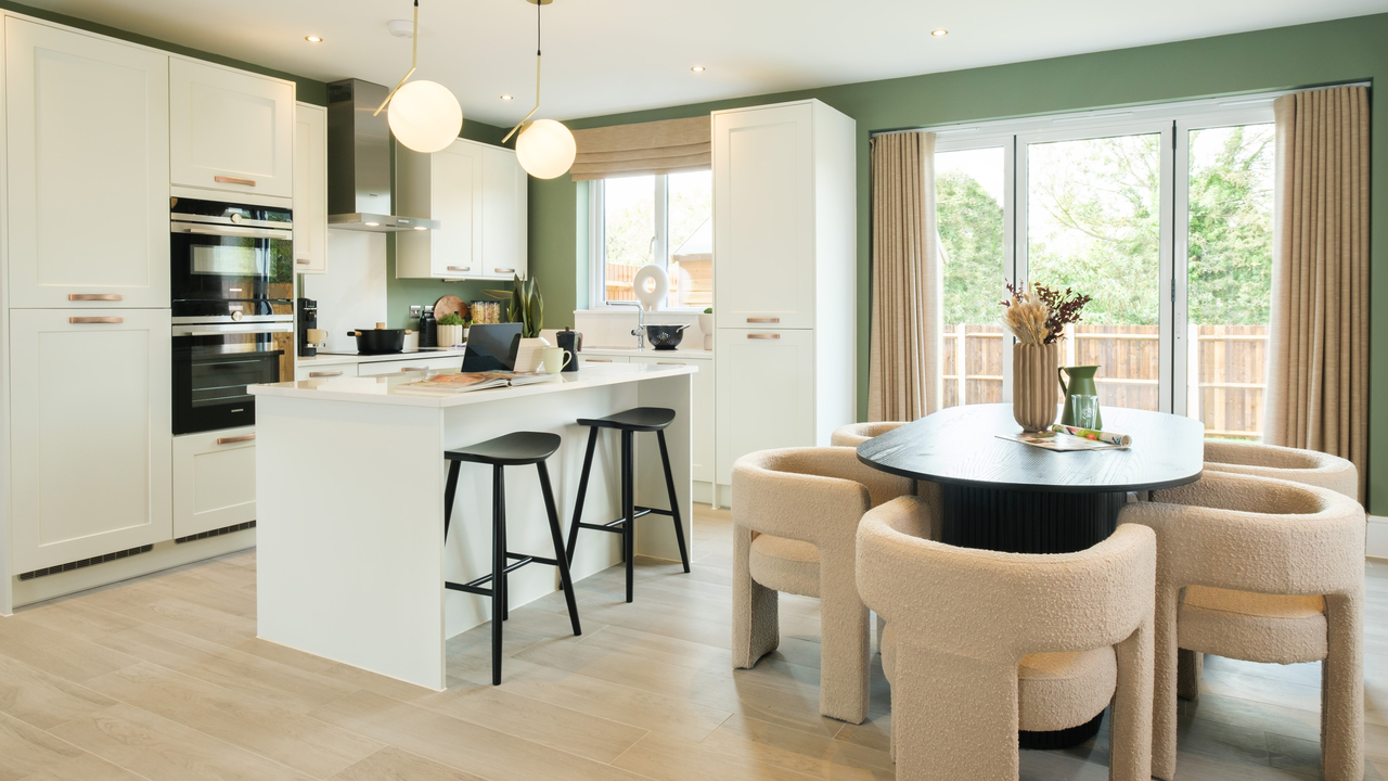Redrow - Inspiration - Natural look open plan kitchen dining