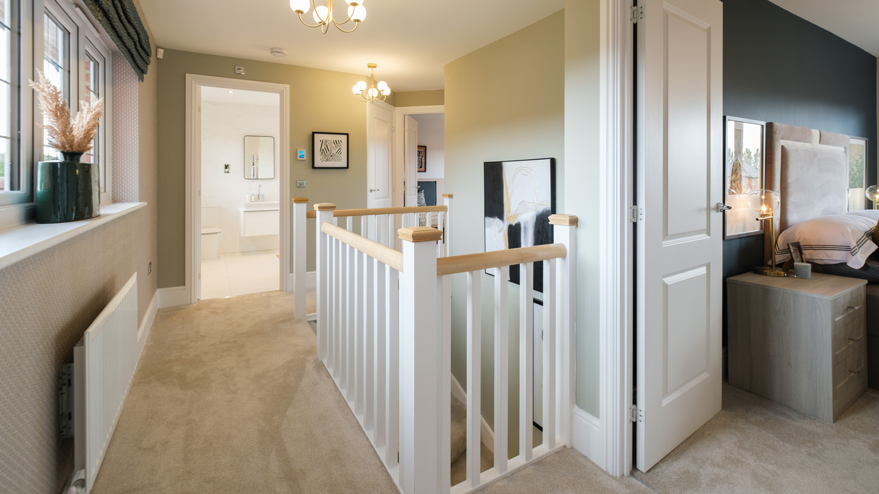 Redrow - Inspiration - Upstairs Hallway leading to bedrooms
