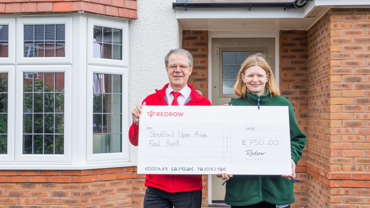 Redrow News  Signed sealed delivered  Redrow donates to local food bank