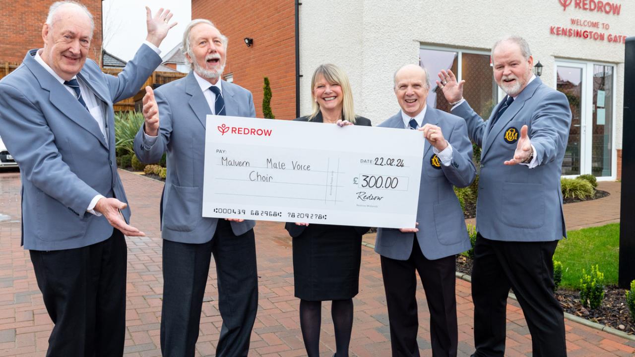 Redrow News  Local choir sings for joy thanks to Redrows donation