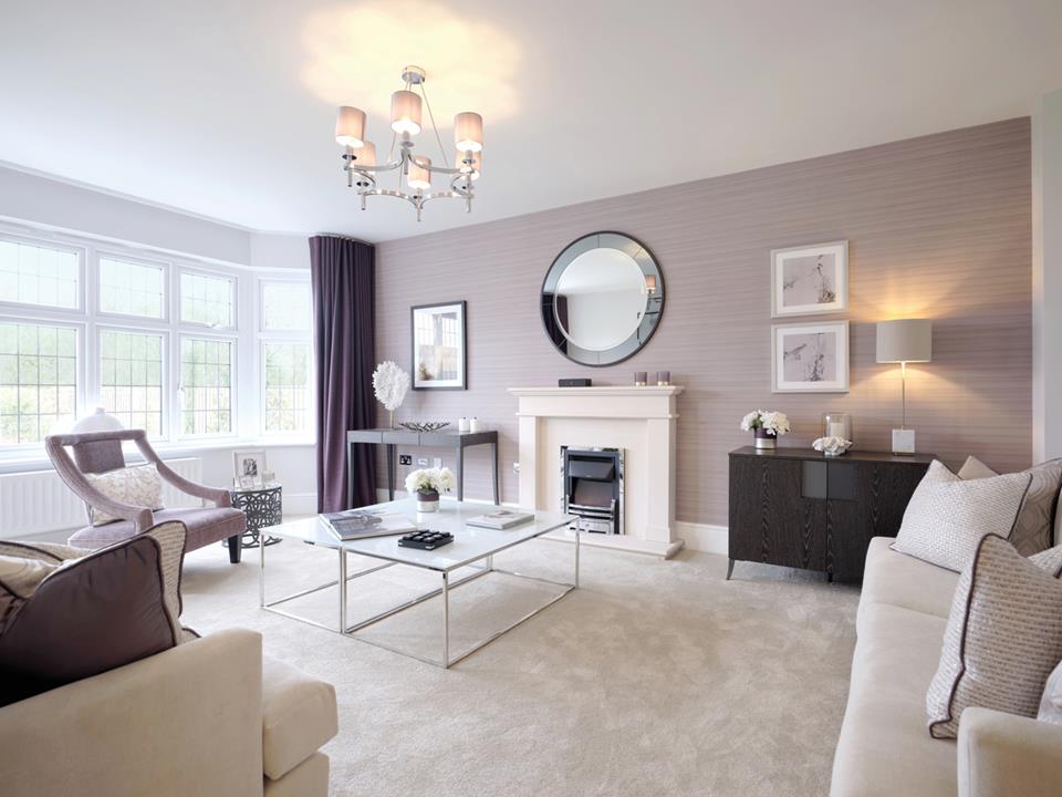 Redrow - New Homes - Living room with bay window