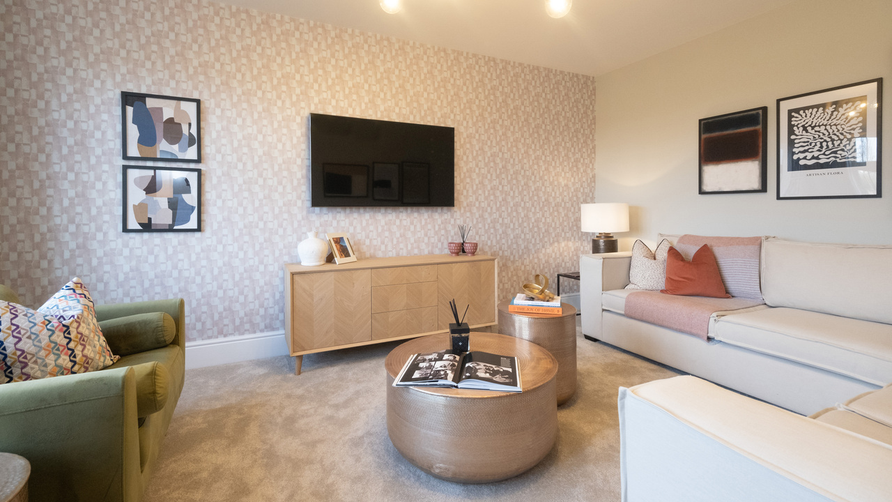 Redrow | Inspiration | lounge with cream furnishings